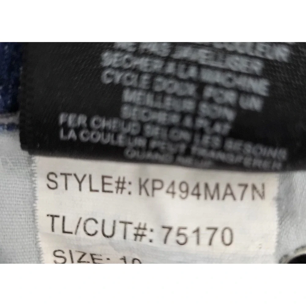 Kut Form The Kloth Midrise Straight Leg‎ Dark Blue Denim Womens Jeans Sz 32 B219
